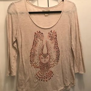 3/4 sleeve blouse light fabric